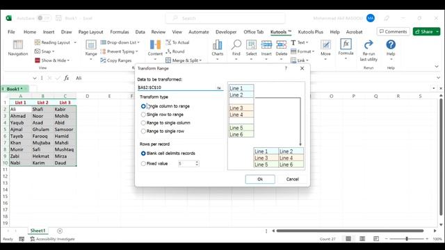 Combine Multiple Columns Into A Single Column With Kutools For Excel смотреть онлайн