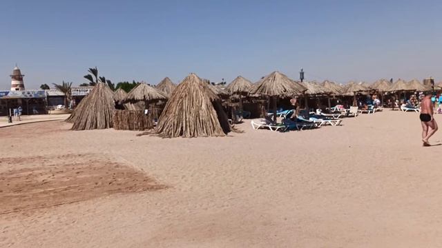 Пляж при отеле ALI BABA. смотреть онлайн
