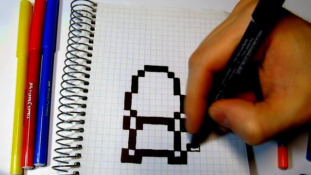 Рисуем по клеточкам - ЧАРМАНДЕРА поэтапно / How to draw - CHARMANDER step by step | Pixel Art смотреть онлайн