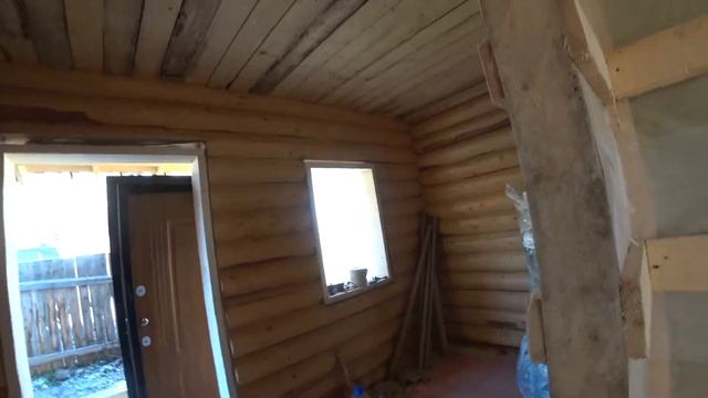 Дом из оцилиндрованного бревна без покраски спустя 2 года. смотреть онлайн