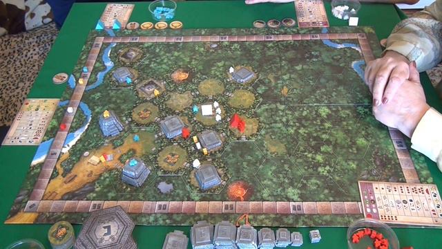 255 Тикаль играем в настольную игру. Tikal board game. смотреть онлайн