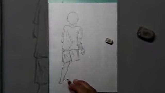 sketch of a boy holding a bat смотреть онлайн