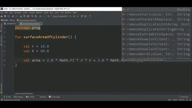 surface area of cylinder in kotlin смотреть онлайн