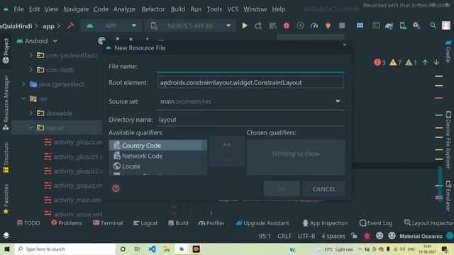 How to make Activity xml file and Java class in Android Studio in hindi for beginners within 2minut смотреть онлайн