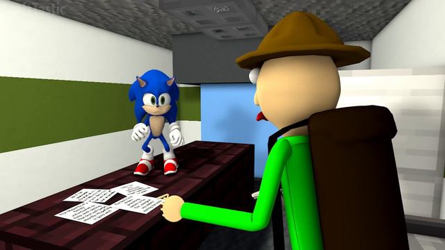 PIGGY vs BALDI SONIC ROBLOX ANIMATION CHALLENGE! Chapter 6 (official) Granny Minecraft Game смотреть онлайн
