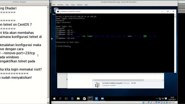 Lab 3.1 - Telnet On CentOs 7 смотреть онлайн