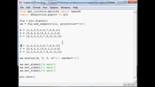 3D Charts in Matplotlib for Python: Multiple datasets scatter plot