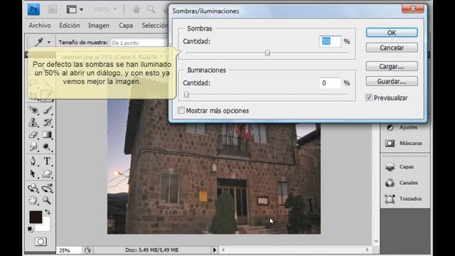 Photoshop CS4. Ejercicio: Ajustando la luz. смотреть онлайн