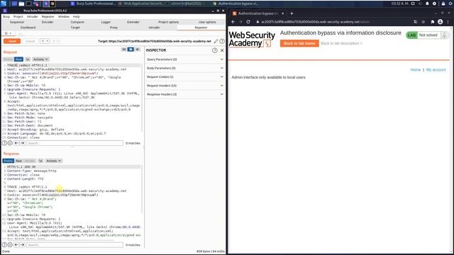 Authentication bypass via information disclosure (Video solution, Audio) смотреть онлайн