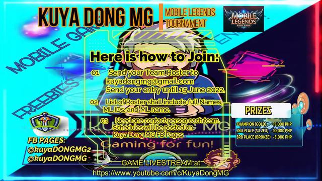 KUYA DONG MG l ML TOURNAMENT l SEND YOUR ENTRIES NOW! l PALAG NA!!!! смотреть онлайн