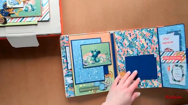 Скрап альбом с монстриками на первый год жизни. скрапбукинг смотреть онлайн