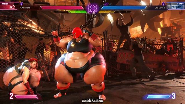 Fat Cammy Vs Fat Marisa - Street Fighter 6 (Hardest AI) смотреть онлайн