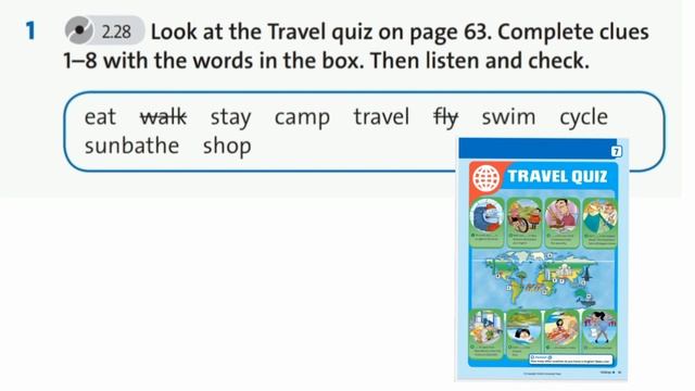 English Plus 5. Module 7. Verbs: holiday activities. Ex 1 p. 82 смотреть онлайн