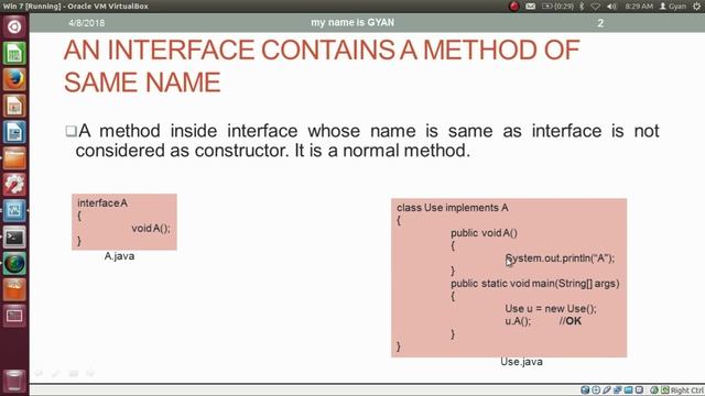 Interface in Java | #4 | Interface Having Method Of Same Name смотреть онлайн