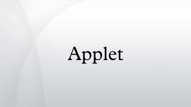 Applet смотреть онлайн