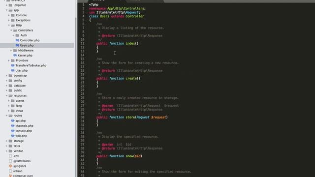 #11 إنشاء Controller جديد CRUD باستخدام artisan command смотреть онлайн