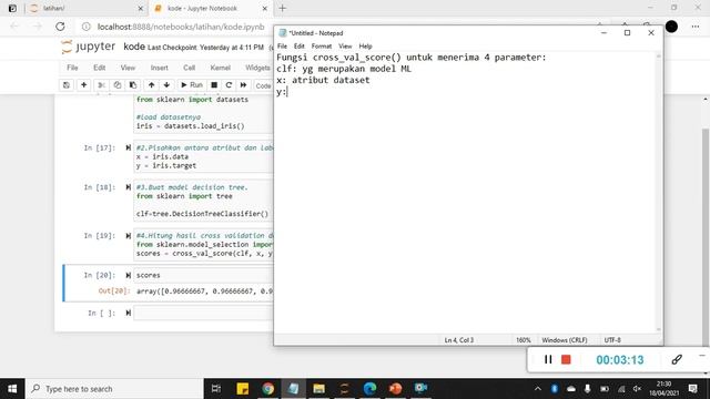 Cara Menggunakan Fungsi Cross Validation Split dari Library SKLearn смотреть онлайн