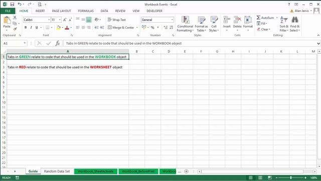 Excel VBA Introduction To The VBA Workbook Events Section смотреть онлайн