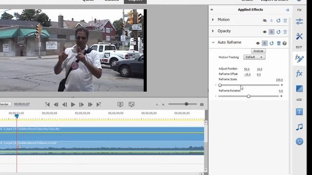 The Auto Reframe tool in Adobe Premiere Elements 2022 смотреть онлайн