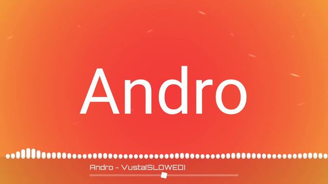 Andro - Vusta(SLOWED Artem Chepurnou) смотреть онлайн