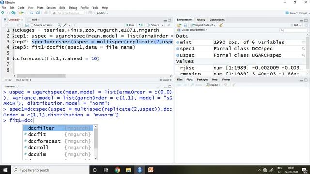 10.7: Dynamic Conditional Correlation (DCC) in RStudio смотреть онлайн