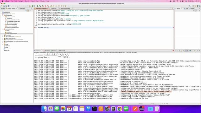 How to change Spring Boot default port and application context path ? | @yourcodelab смотреть онлайн