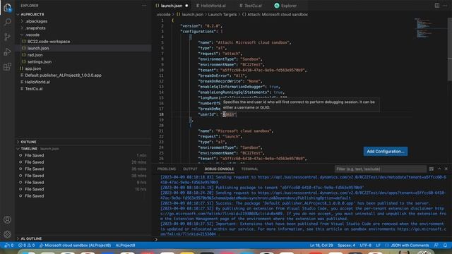Attach and Debug Next in Dynamics 365 Business central смотреть онлайн