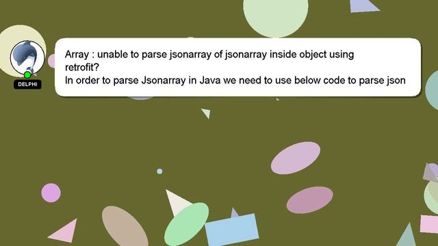 Array : unable to parse jsonarray of jsonarray inside object using retrofit? смотреть онлайн