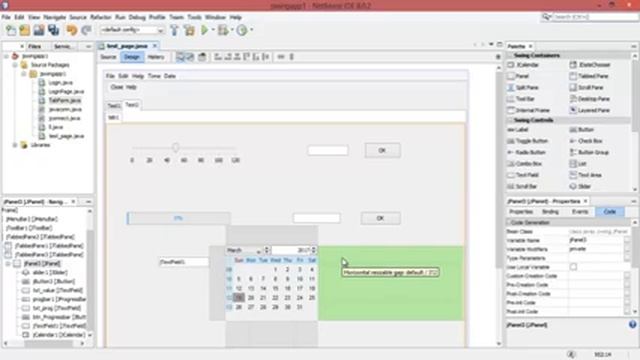 java swing tutorial 29 How to use JCalendar,JDateChooser date picker in netbeans java смотреть онлайн