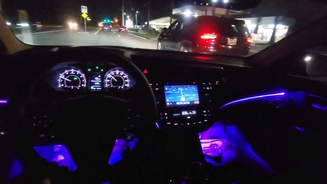 2017 Toyota Avalon XLE Touring - POV NIGHT Drive (Binaural Audio) смотреть онлайн