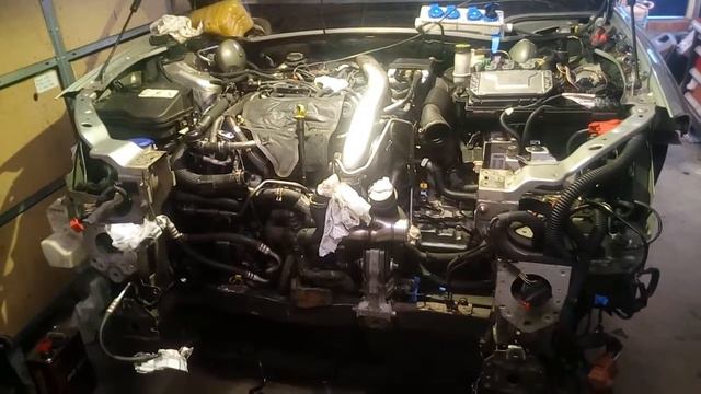 Citroen C6 2.7 HDi First startup after torque converter replacement смотреть онлайн