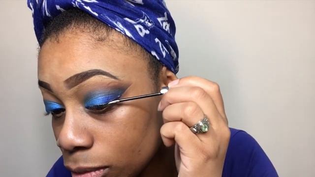 Royal Blue Eye Makeup Tutorial | Zeta Phi Beta Makeup Inspired | Naturealizta Beauty (2019) смотреть онлайн