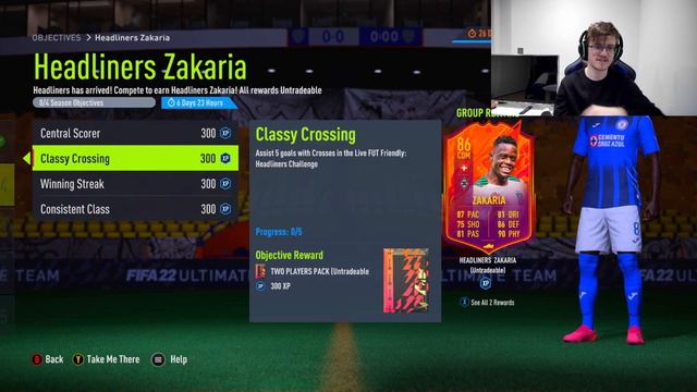 HOW TO COMPLETE 86 HEADLINERS DENIS ZAKARIA OBJECTIVE FAST!! - #FIFA22 ULTIMATE TEAM смотреть онлайн