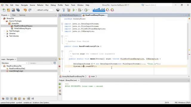 Read Data from Binary File (in Java) смотреть онлайн