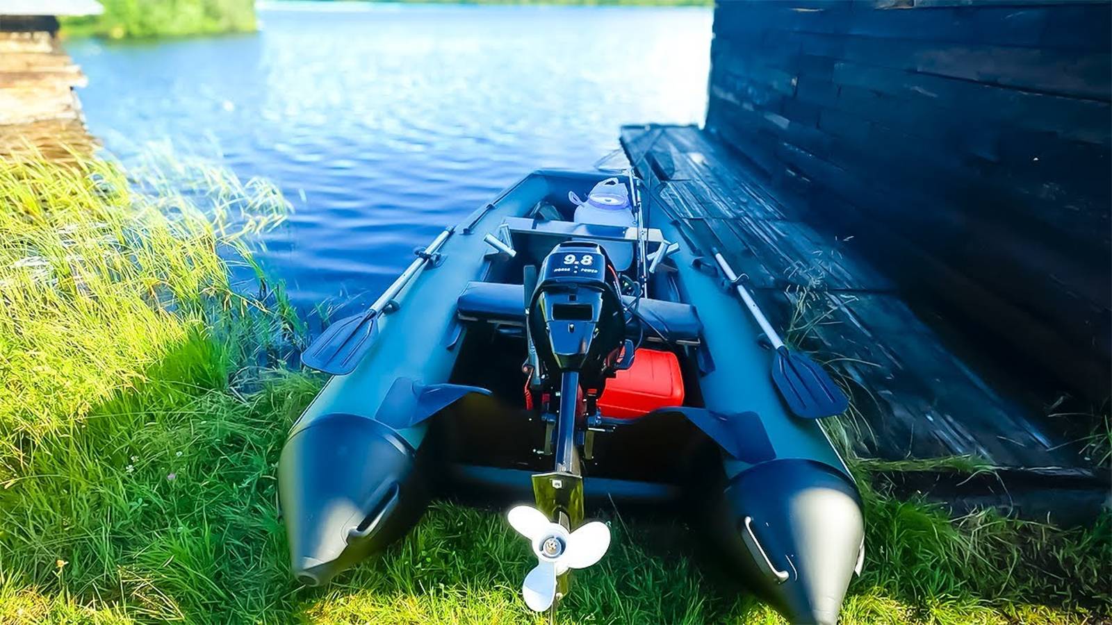 Лодка ПВХ Kitt Boats 330 НДНД + Hangkai 6.0 + Hangkai 9.8 смотреть онлайн