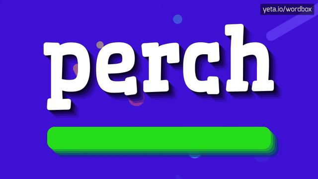 PERCH - HOW TO PRONOUNCE IT!? смотреть онлайн