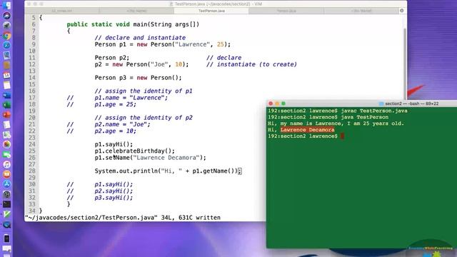 Java Tutorial - Class and Objects смотреть онлайн