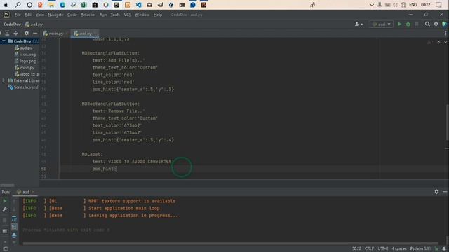 How to create an video to audio converter apk_software_GUI_with kivy/kivymd python framework part 1 смотреть онлайн