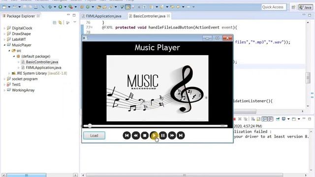 Step #3. Build a Music Player in easy steps using JAVA FX in eclipse and Javafx Scene Builder смотреть онлайн