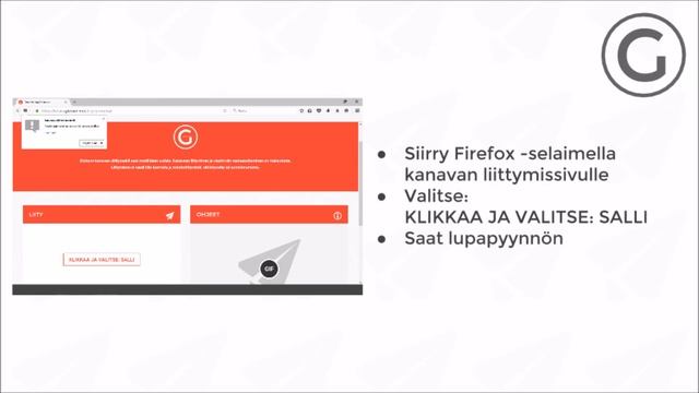 WebPush / Kanavaan liittyminen Firefox- selaimella смотреть онлайн