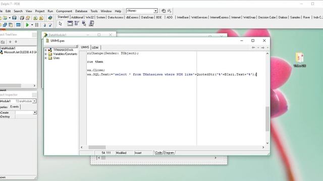 Membuat Pencarian Dengan Perintah SQL pada Delphi 7 смотреть онлайн