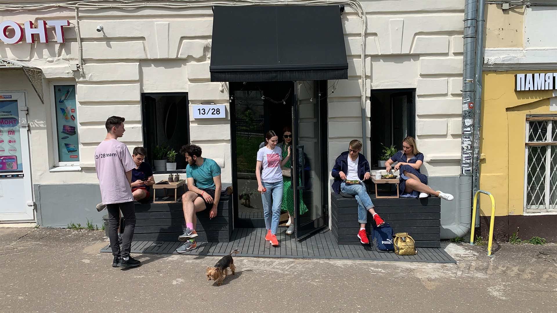 Кафе в Подольске, где можно с домашними животными | Йорик пробует завтрак