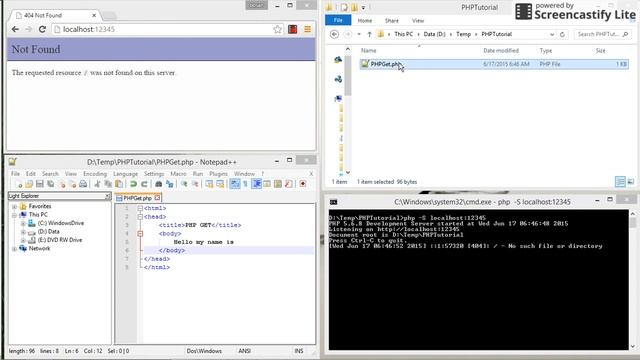 PHP HTML Tutorial | Belajar pemrograman | GET Method смотреть онлайн