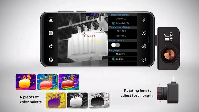 New Higher Resolution 384 x 288 IR Infrared Thermal Imaging Camera,HT-301 смотреть онлайн