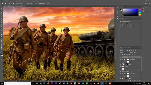 Обработка фото в Фотошопе в стиле АРТ | Photoshop Tutorial смотреть онлайн