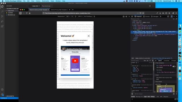 Building A Modal with TailwindCSS and Alpine.js смотреть онлайн