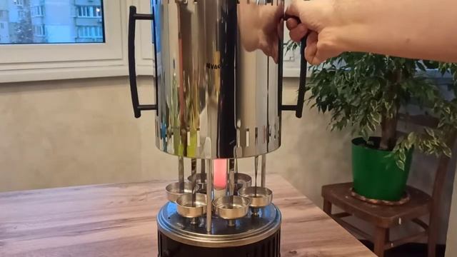 Электрошашлычница Чудесница ЭШ-1006 - работа на холостом ходу смотреть онлайн