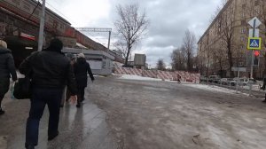 Наземный переход. Метро Электрозаводская.