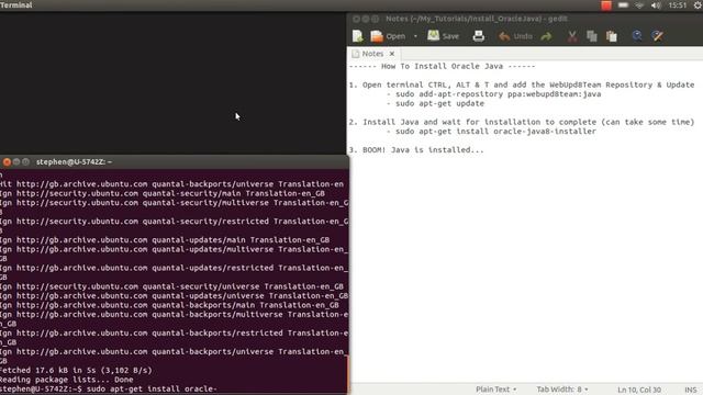 How to install Oracle Java in Ubuntu смотреть онлайн