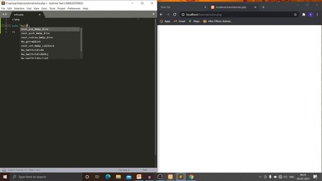 PHP TUTORIAL episode 1 ECHO statement смотреть онлайн